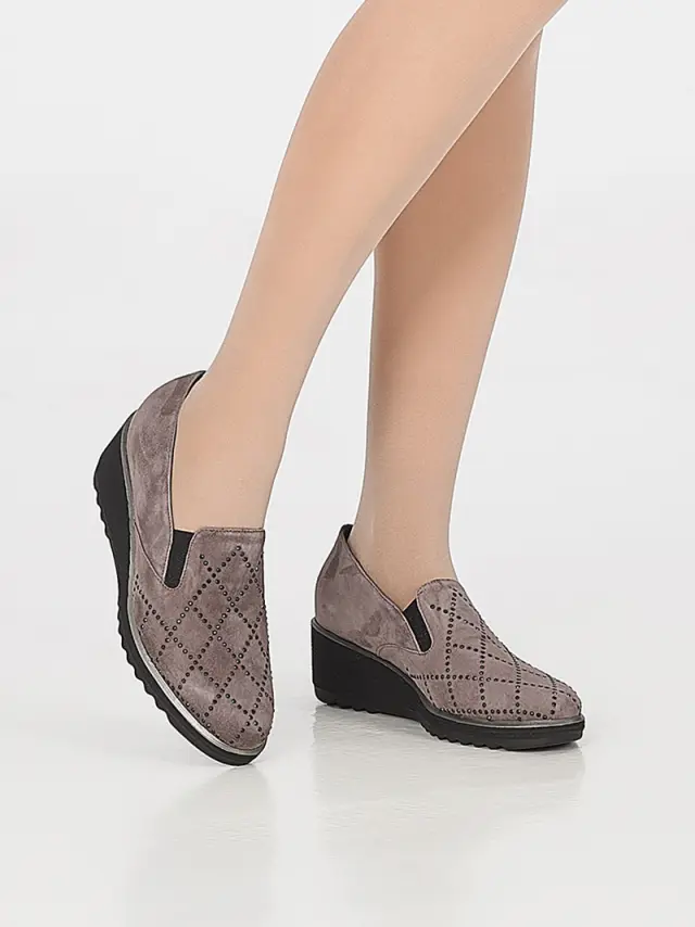 Soffice Sogno Μοκασίνια-Loafers Γυναικείο δέρμα Nubuck Μπεζ ASS/23124 TUNDRA 2