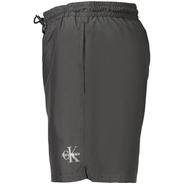 Calvin Klein - Ανδρικό Μαγιό Σορτς Medium Drawstring Monogram LV00N61045-UB1 Μαύρο - 2XL 3