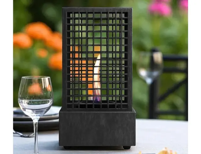 Επιτραπέζια Εστία Φωτιάς Agni 18 Tenderflame με διάρκεια καύσης 2 - 3 ώρες, χωρητικότητα δεξαμενής 250ml και διαστάσεις 18.5x18.5x36.5cm - Black TF-800009