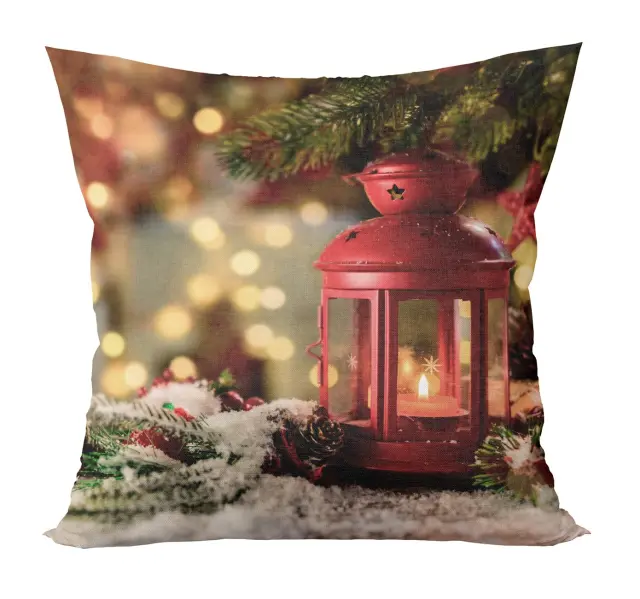 Διακοσμητικό Μαξιλάρι 45x45 Με Γέμιση Christmas Viopros 266 Multicolor 100% Πολυέστερ