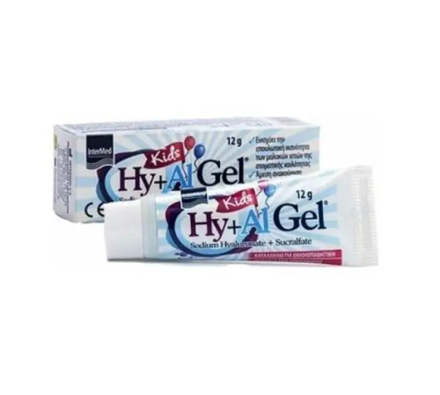 Intermed Hy + Al Gel Kids Στοματική Γέλη για Παιδιά για την Επούλωση των Μαλακών Ιστών της Στοματικής Κοιλότητας, 12gr