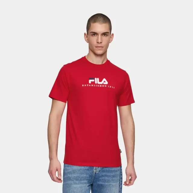 Fila - Ανδρικό T-shirt Brill Tee FAU0200-30002 Κόκκινο - M