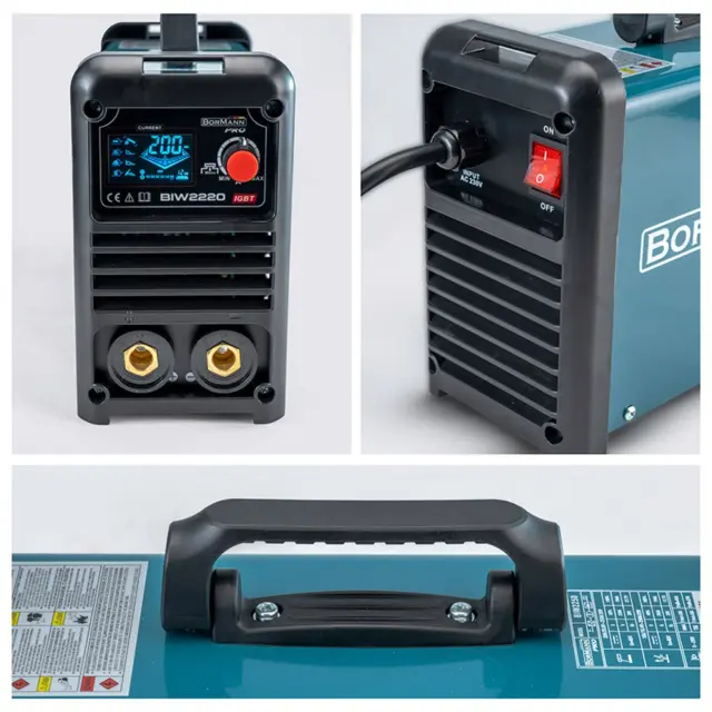 Bormann Pro BIW2220 - Ηλεκτροκόλληση Inverter Απόδοση 200Α/60%, Ψηφ.Οθόνης, Μεγ.Ηλεκτρόδιο 4mm (061977) 2