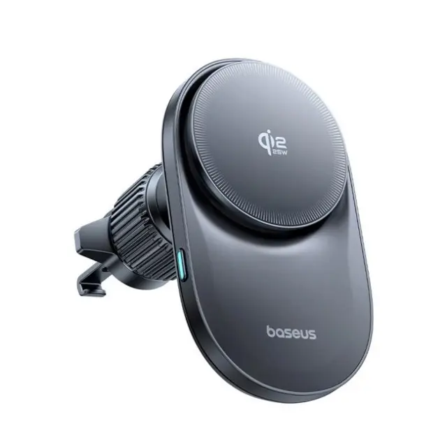 Baseus PrimeTrip VC2 Pro Magnetic Holder with Qi2.2 Charger and Air Vent Fan Black
