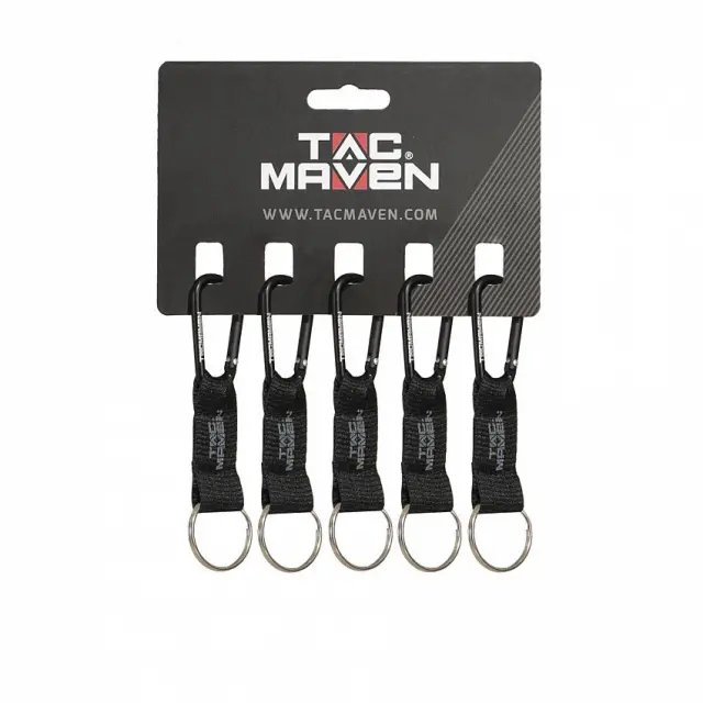 TAC MAVEN Carabiner 5mm-Carabiner από Ελαφρύ Αλουμίνιο 5mm - 01-Black-Μαύρο