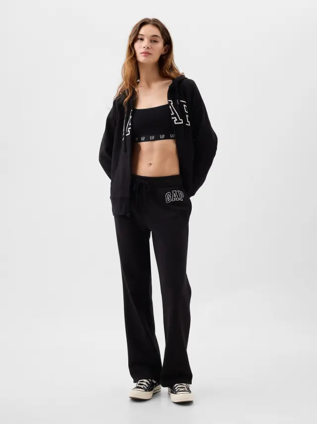 Μαύρη Gap Logo Bootcut Φόρμα black