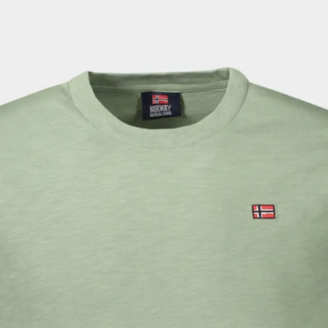 Norway Nautical School - Ανδρικό T-shirt Κοντομάνικο 836016-SAILOR Πράσινο Ανοιχτό - 2XL 3