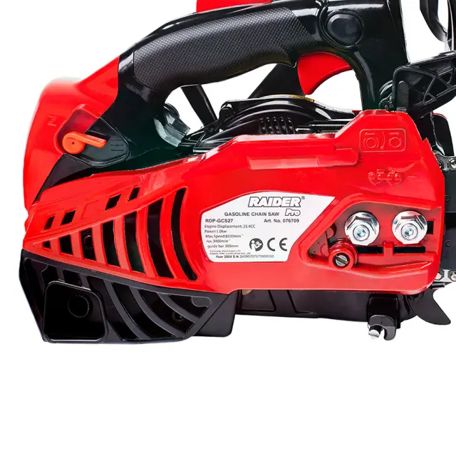 RAIDER Αλυσοπρίονο βενζίνης 4,05kg με λάμα 30,5cm 1,4hp RDP-GCS27 3