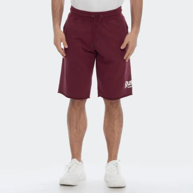 Russell Athletic Circle-Raw Edge Shorts (A2036-1-482) - Βυσσινί