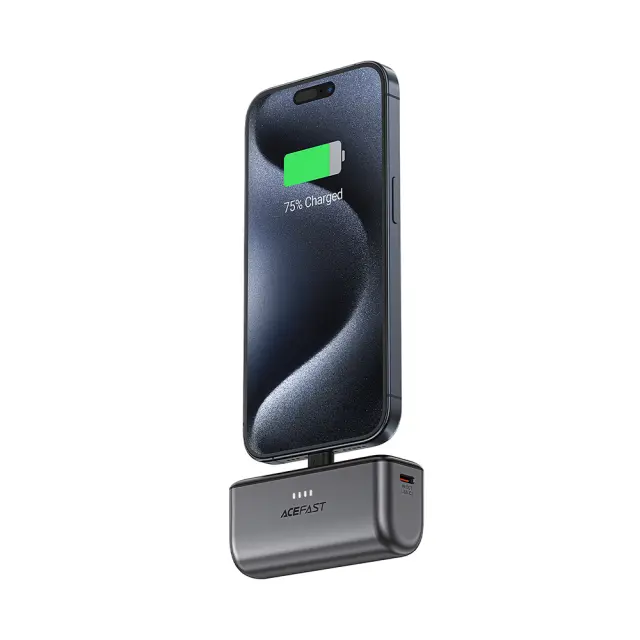 Acefast® Power Bank 5000mAh PD20W με Αναδιπλούμενο Φις – Μαύρο 2