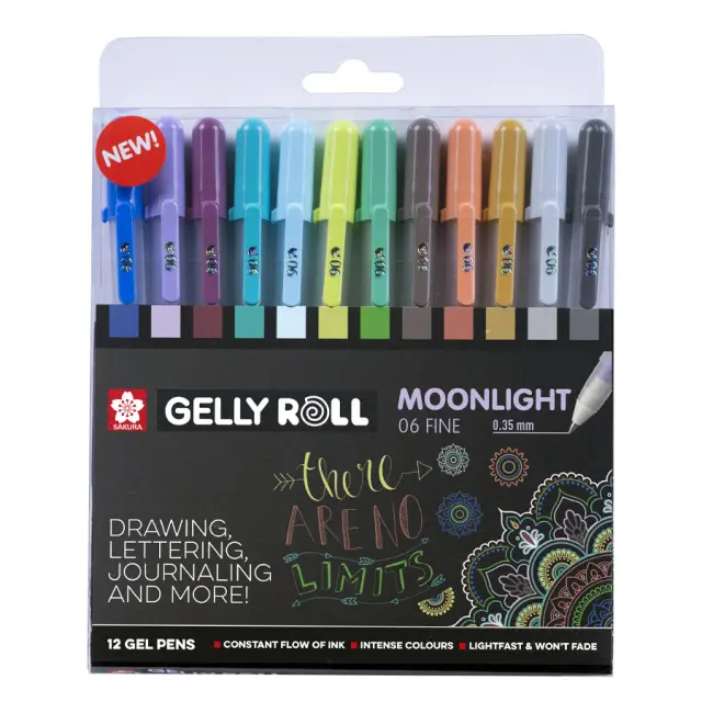 Σετ 12 Gel Στυλό Sakura Gelly Roll Moonlight Cosmos