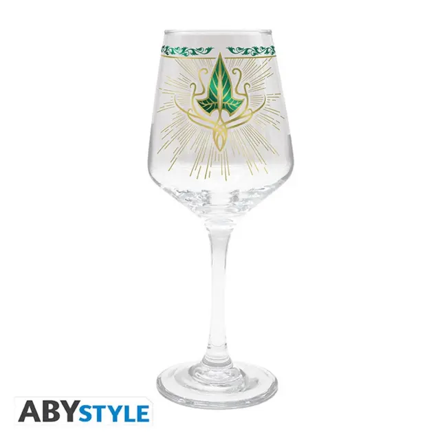 Ποτήρι γυάλινο LORD OF THE RINGS - Stemmed glass - "Lorien Leaf" ABYVER314