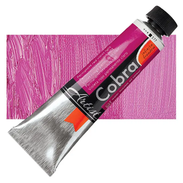 Λάδι Νερού Talens Cobra - 577 Permanent Red Violet Light - 40ml