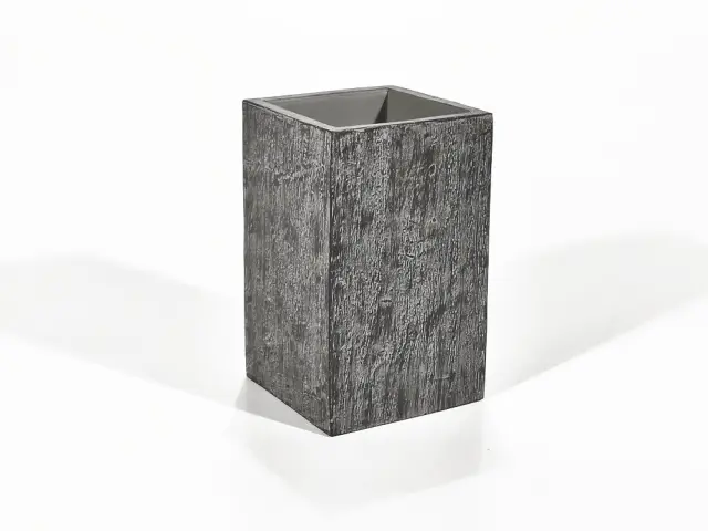 Ποτηροθήκη Γκρι Όψη Ξύλο Polyresin