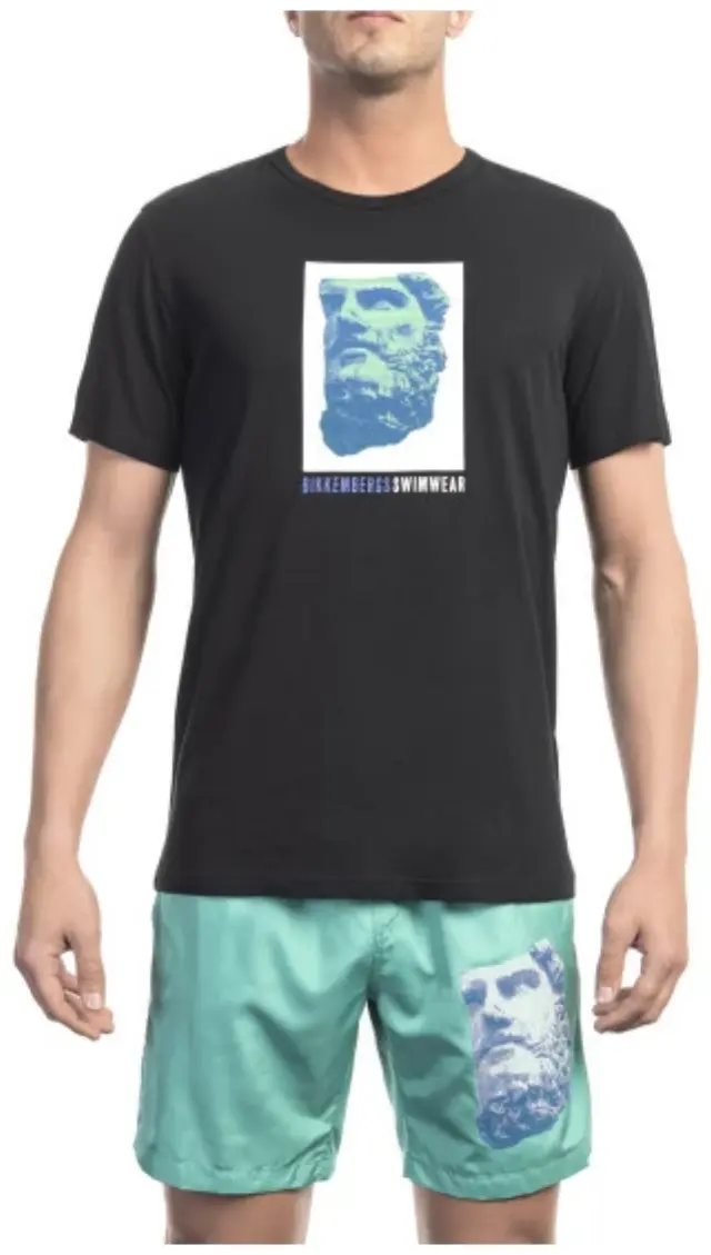 Bikkembergs - Ανδρικό T-shirt Κοντομάνικο BKK1MTS03-BLACK Μαύρο - S