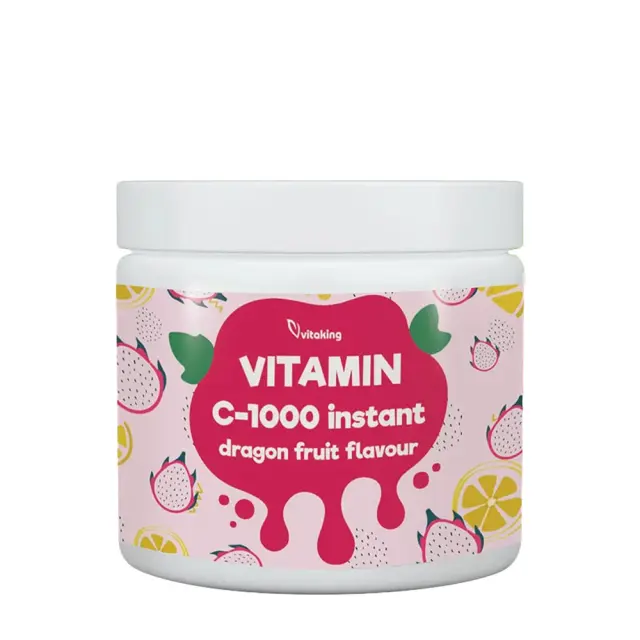 Vitaking Instant Supreme Vitamin C Powder Dragon Berry, 400 g