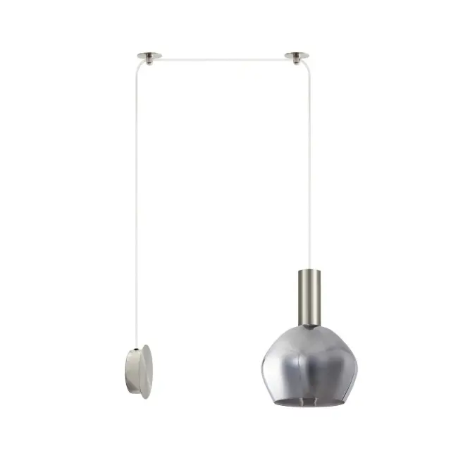 Απλίκα Τοίχου Adept Tube Νίκελ Ματ 50x20x300εκ.