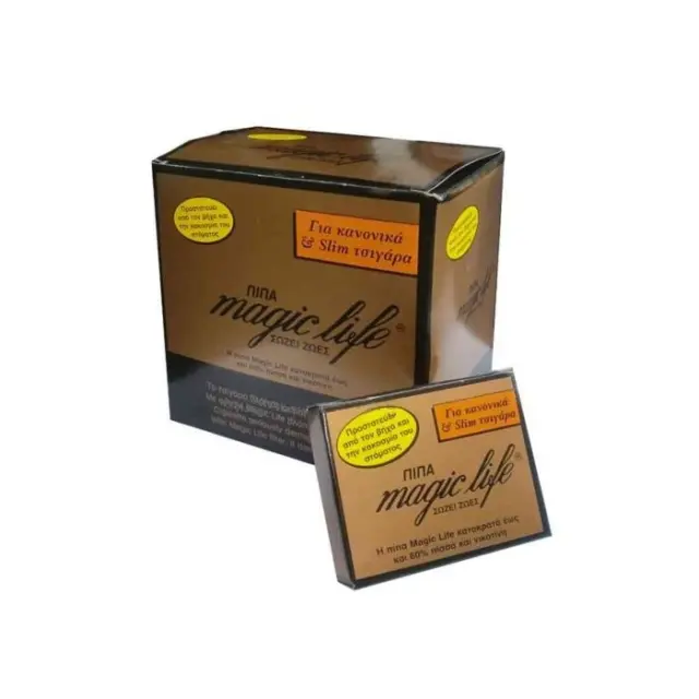 Πιπάκια τσιγάρου 6mm (Slim) και 8mm (κανονικά τσιγάρα) MAGIC LIFE Συσκ. 12 τμχ