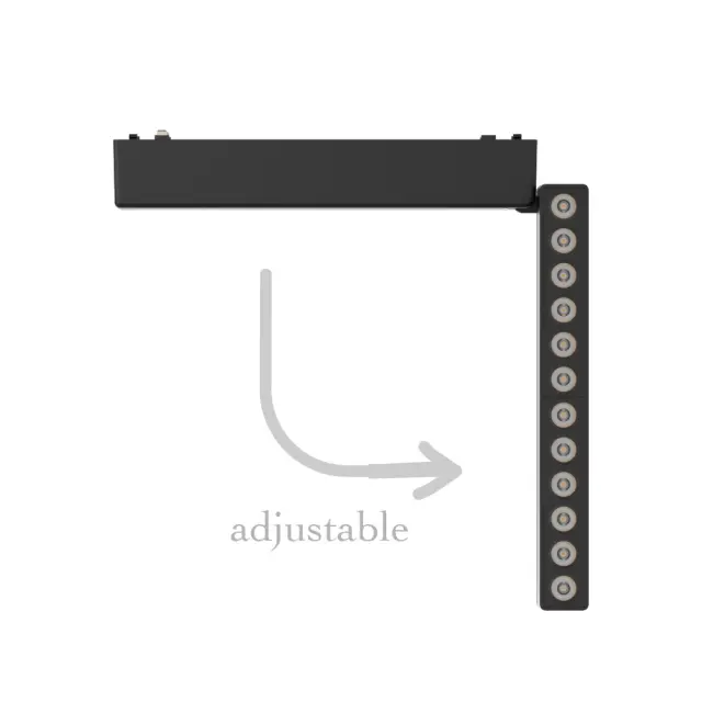 InLight Φωτιστικό LED 12W 3CCT για Ultra-Thin μαγνητική ράγα σε μαύρη απόχρωση (by tuya and zigbee) D:23cmX8cm (T04805-BL) 3