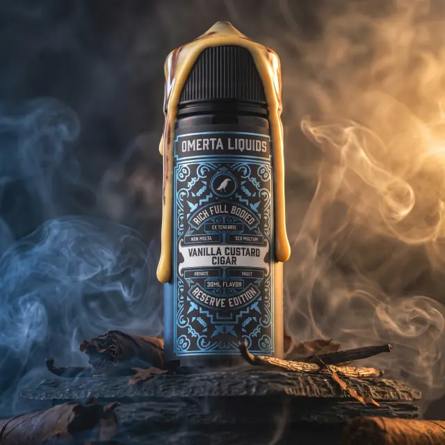 Reserve Vanilla Custard Cigar 30ml (120ml) - Omerta Flavorshots 2
