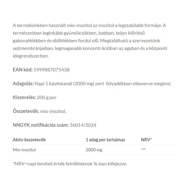 JutaVit Myo-Inositol Powder 2