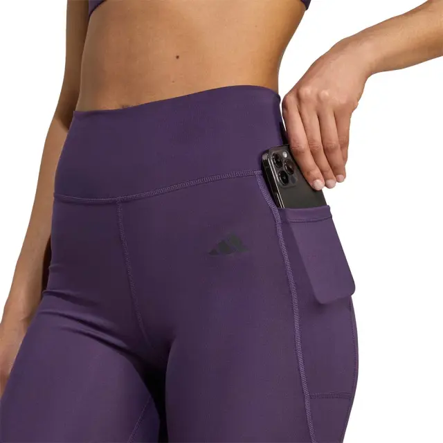 adidas Performance Women's Optime Essentials Stash Pocket 7inch Bike Shorts Μωβ JW7656 (adidas Performance) - XSmall 3