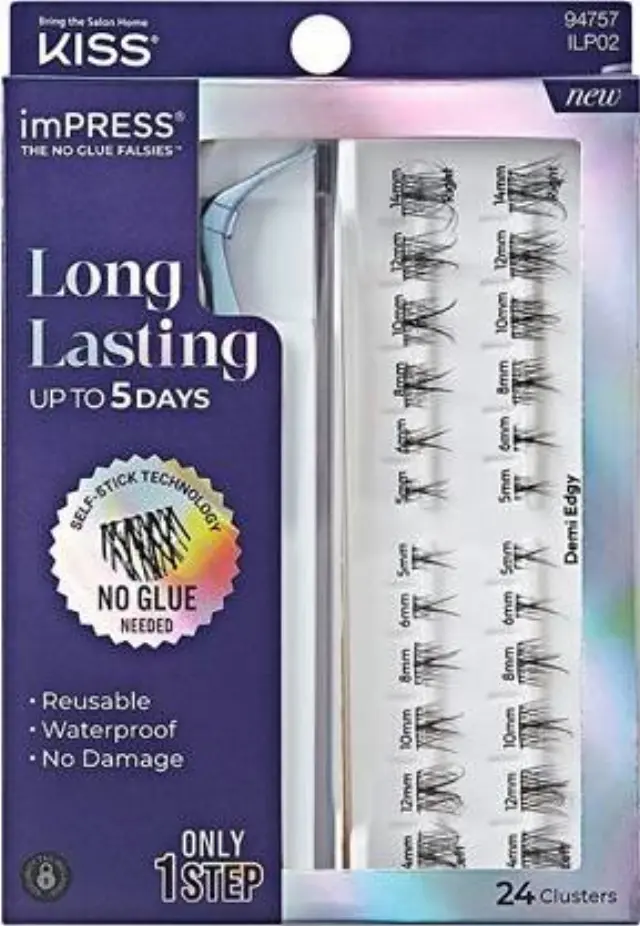 Kiss imPRESS Press-on Long Lasting 02 Ψεύτικες Βλεφαρίδες 1 Ζευγάρι - 02
