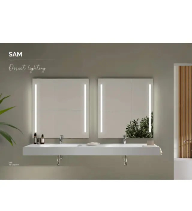 ΚΑΘΡΕΦΤΗΣ ΜΠΑΝΙΟΥ FOCCO SAM ΜΕ ΦΩΤΙΣΜΟ LED 800X800MM 2