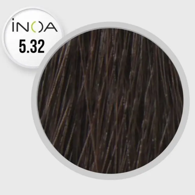 Loreal Inoa Βαφή 5,32 Καστανό Ανοιχτό Ντορέ Ιριζέ 60ml 3