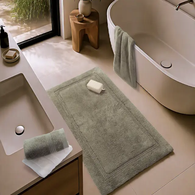 Χαλάκι Μπάνιου Aegean 70x120 Nef Nef Homeware, 100% BAMBAKI - L.GREY-901 (041489) 2