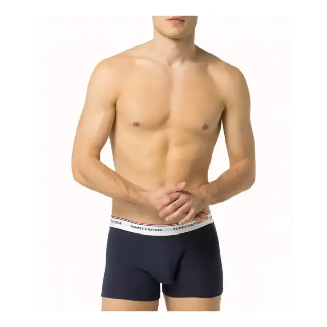 Tommy Hilfiger Ανδρικό Boxer Premium Essential - Τριπλό Πακέτο, Χρώμα Multi/Peacoat - S 2