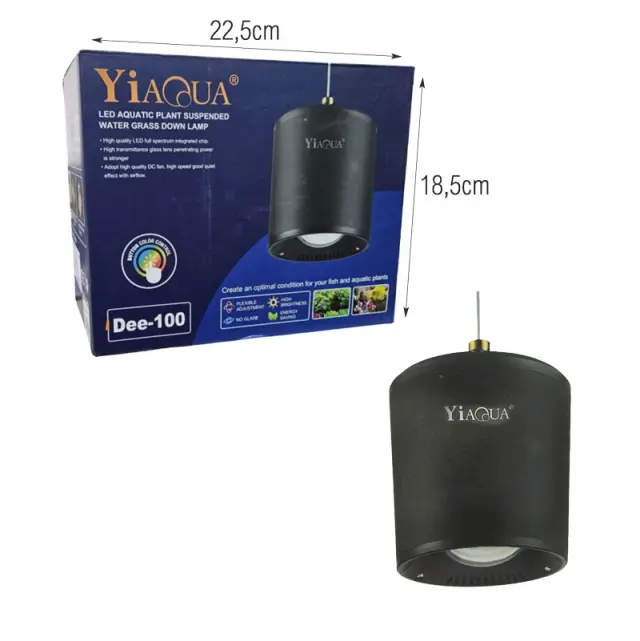 Yiaqua Φωτιστικό LED Ενυδρείου για Φυτά και Ψάρια Dee-100 - LED Aquarium Light for Plants and Fish 088058 2