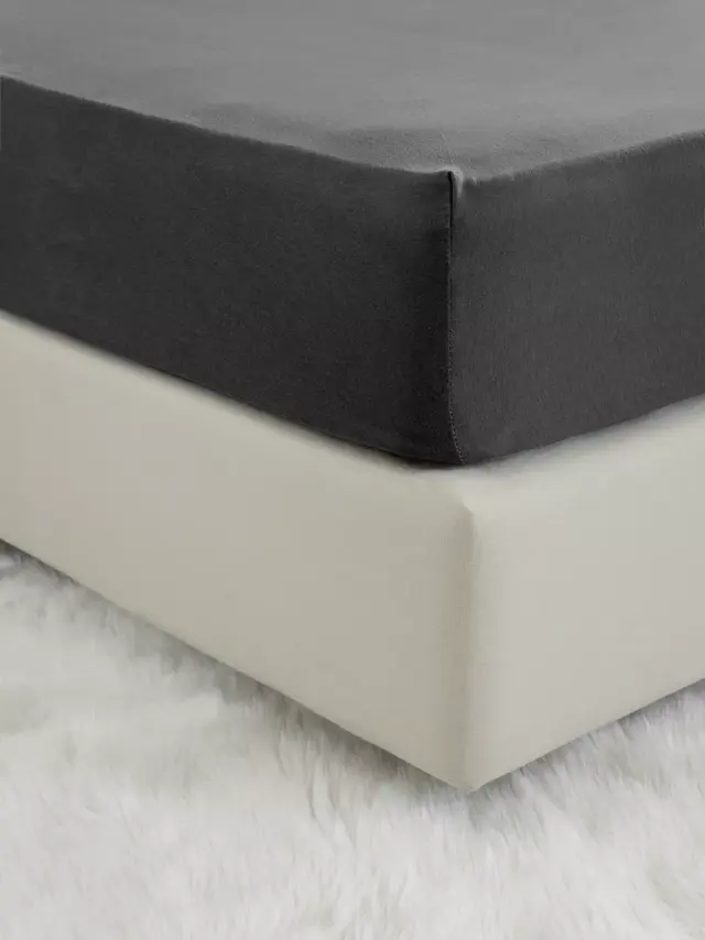 Σεντόνι 180x200+40 King Size Jersey Nima Tender 100% βαμβακερόΜε Λάστιχο- Black