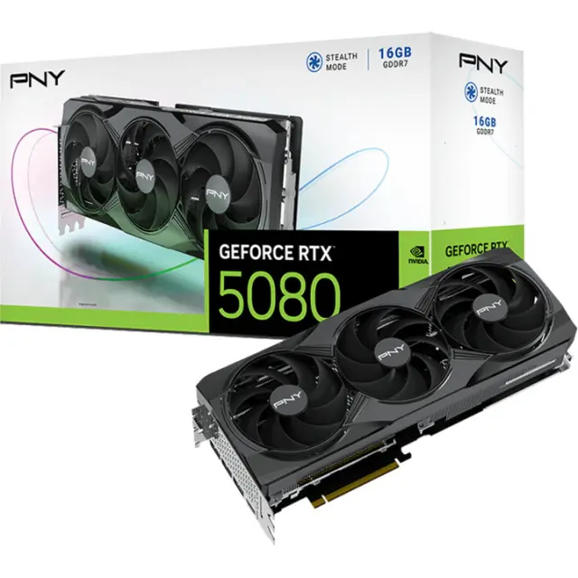 PNY Κάρτα Γραφικών GeForce RTX 5080 16GB GDDR7 (VCG508016TFXPB1)