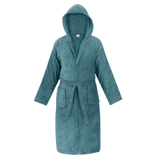 Μπουρνούζι με κουκούλα Madi Olia Teal XXLarge