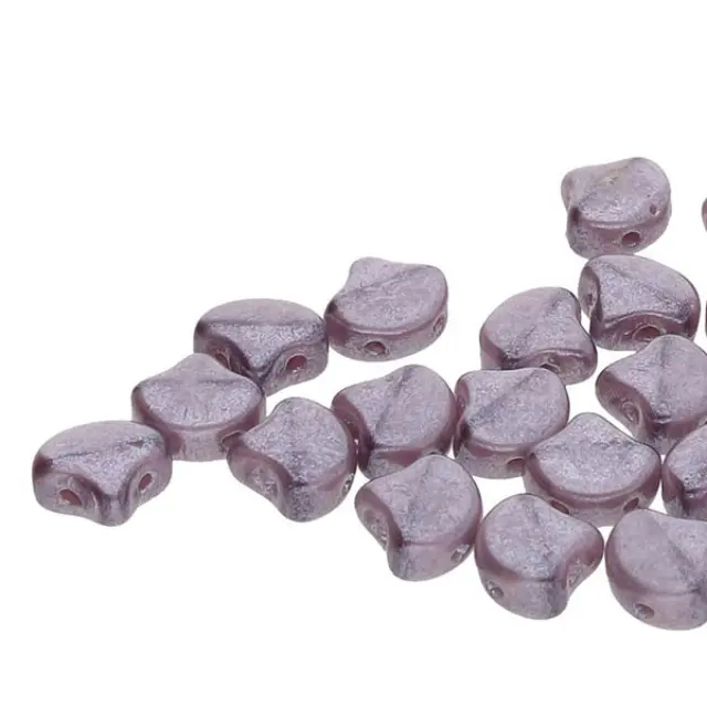 Χάντρα Matubo Ginko 7.5mm - Opal Violet White Luster ~10gr