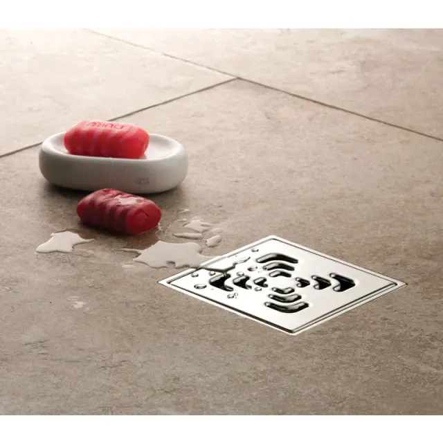 Ανοξείδωτο σιφόνι δαπέδου Confluo SQUARE 2 PESTAN 15x15cm