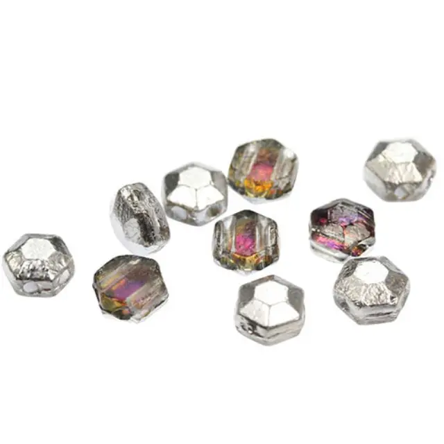 Χάντρα Honeycomb Jewel 6mm - Crystal Heliotrope ~30τεμ