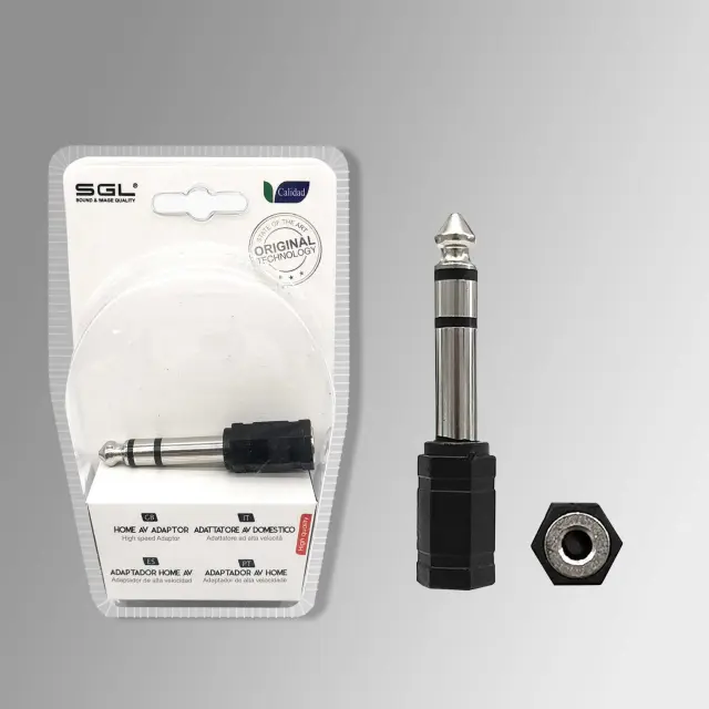 Αντάπτορας ήχου Jack 6.3mm σε 3.5mm - 1856-1 - 098920 2