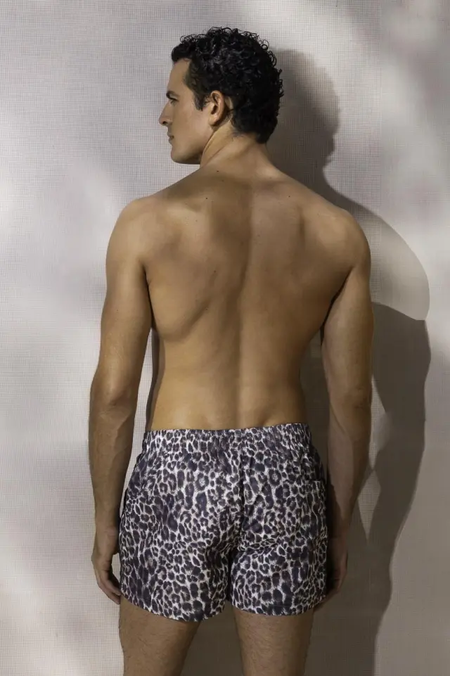Aνδρικό μαγιό σορτς με animal print 2