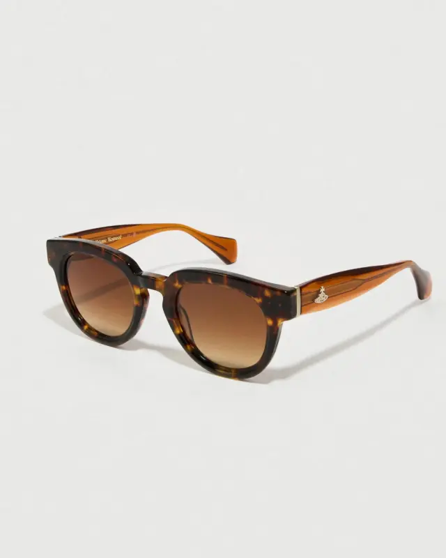 Vivienne Westwood Στρογγυλά Γυαλιά Ηλίου Havana Tortoiseshell 50mm - 50 mm