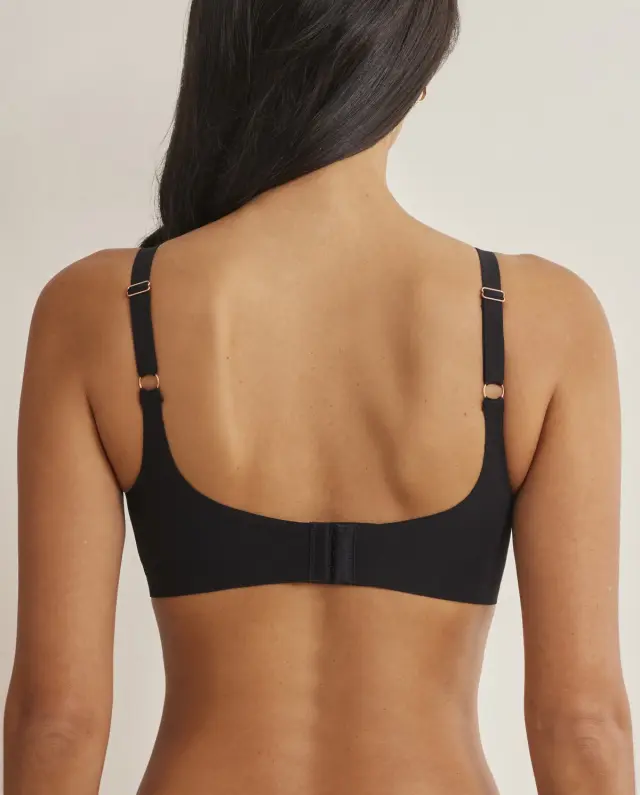 Selmark One Σουτιέν Bralette Rib Μαύρο 2