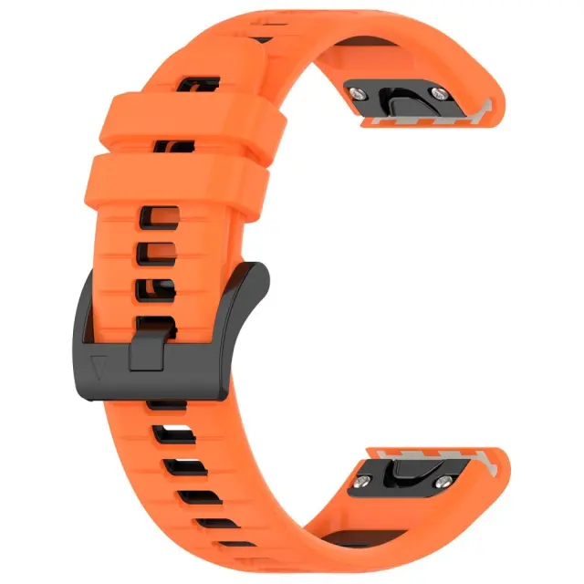 Dual Colour Λουράκι για Fenix 5s/6s/6s/7s Pro/8/9 (43mm)-Orange/Black OEM