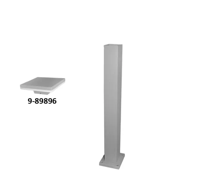 ΚΟΛΩΝΑ ΑΛΟΥΜΙΝ.ΤΕΤΡΑΓΩΝΗ ΓΙΑ ΦΩΤΙΣΤ LED 9-89896 65cm ΓΚΡΙ