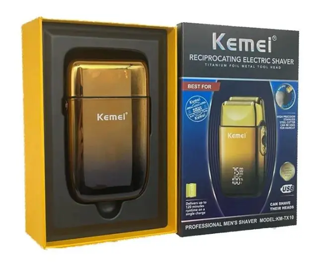 Kemei Επαναφορτιζόμενη ξυριστική Μηχανή Προσώπου KM-TX10 3