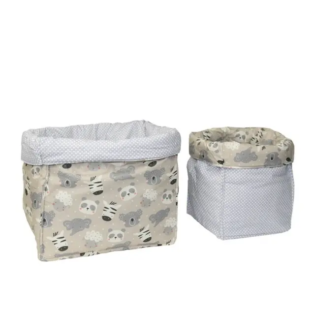Σετ Καλάθι Αποθήκευσης 2 Τεμαχίων Bebe Stars Panda 301-312
