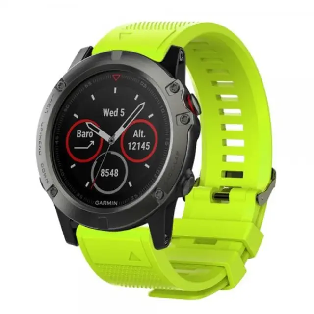 Λουράκι Σιλικόνης για Garmin Fenix 5s/6s/6s/7s Pro/8/9 (43mm)- Light Green OEM