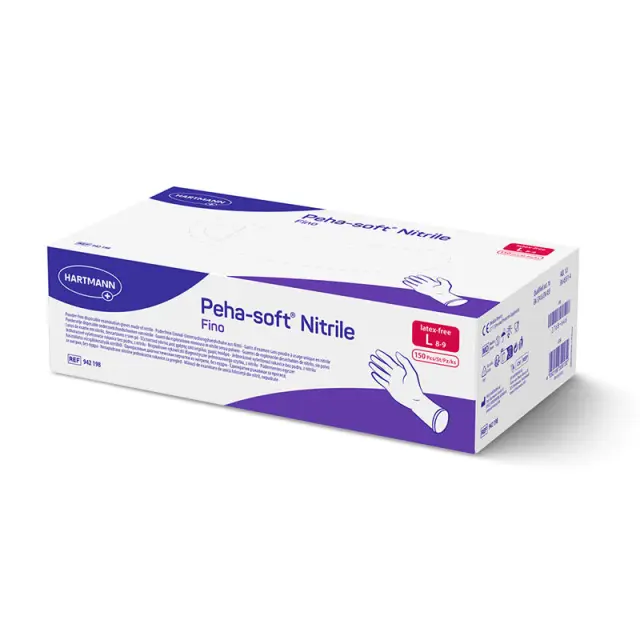 Hartmann Peha-soft nitrile Fino Medium (150τεμ) - Γάντια νιτριλίου χωρίς πούδρα (No 7-8) 3