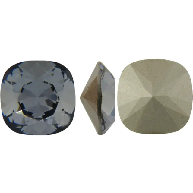 Swarovski 4470 Cushion Square Crystal Silver Night 10mm - 1τεμ