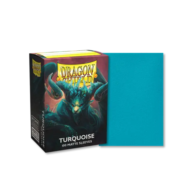 Dragon Shield Standard size Matte Sleeves Turquoise 'Atebeck' (100 Sleeves) 2